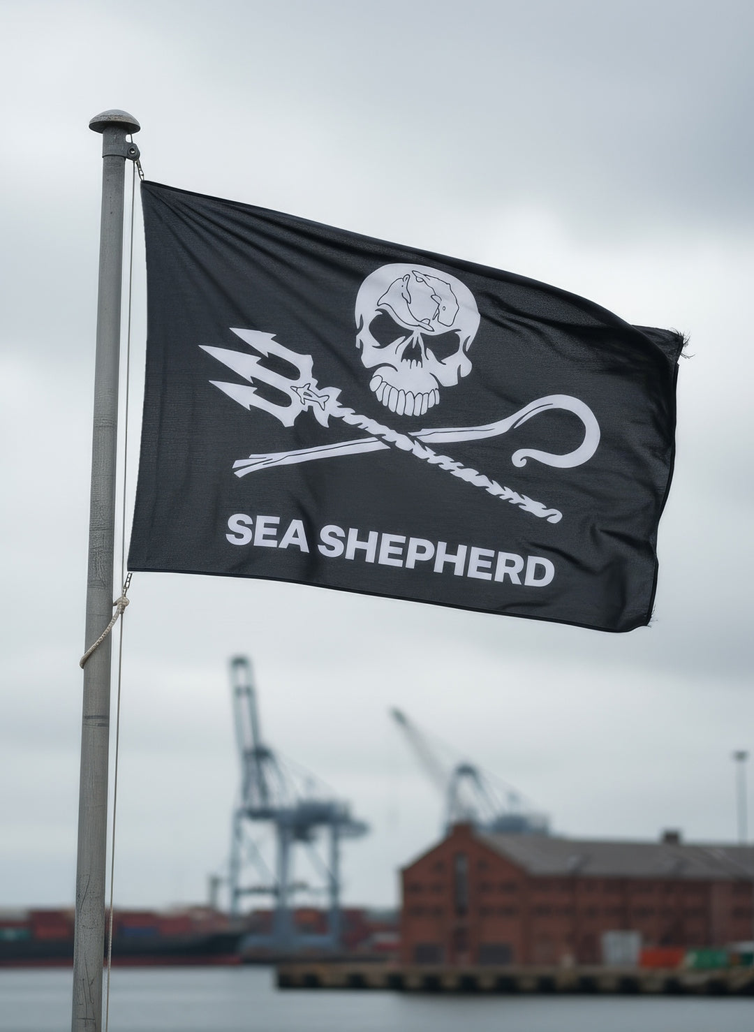 Bonnet Sea Shepherd Brodé - Logo - Bleu - Taille Unique - Acrylique - Neuf Sans étiquette